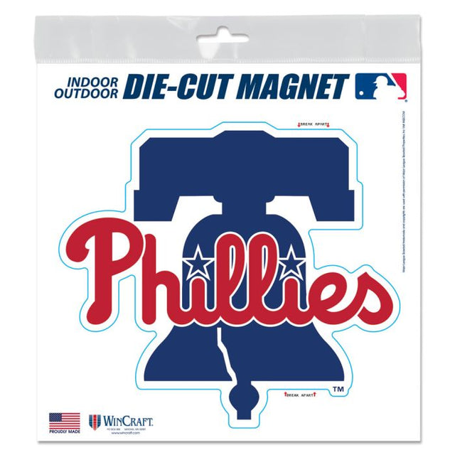 Imanes para exteriores de los Philadelphia Phillies, 6" x 6"