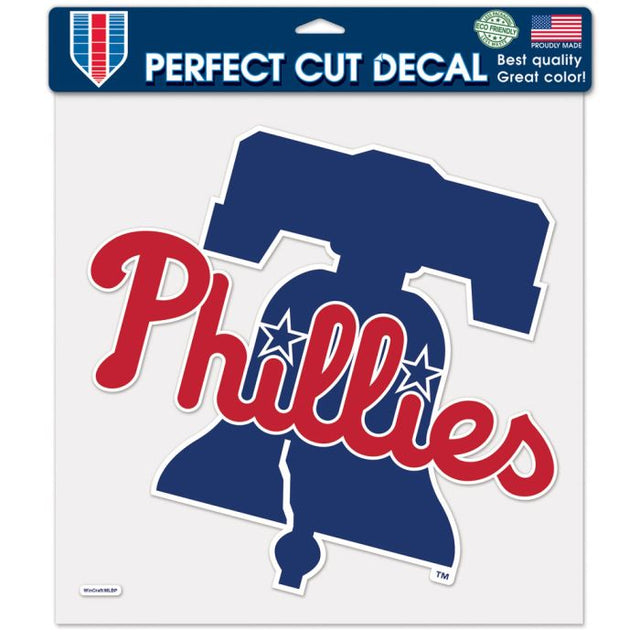 Calcomanía de color de corte perfecto de los Philadelphia Phillies de 12" x 12"