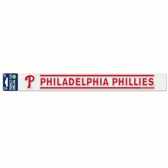 Calcomanías de corte perfecto de los Philadelphia Phillies de 2" x 17"