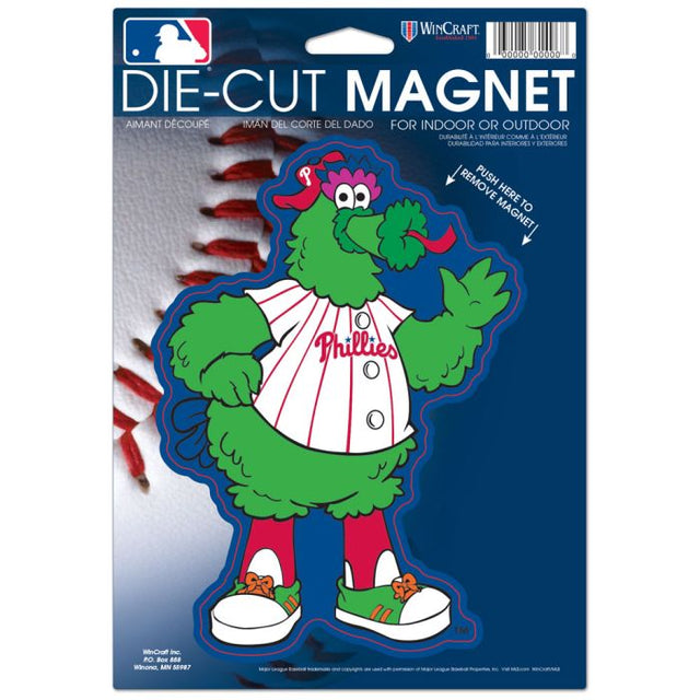 Philadelphia Phillies Phanatic Die Cut Logo Magnet 6.25" x 9"