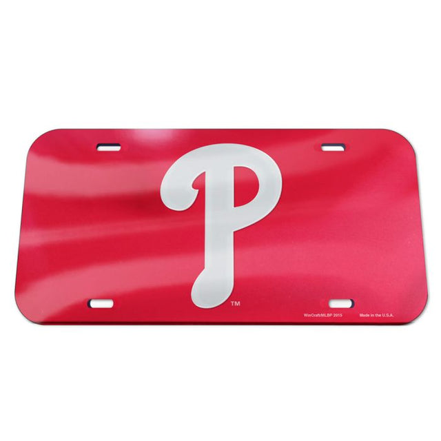 Matrícula acrílica especial de los Philadelphia Phillies