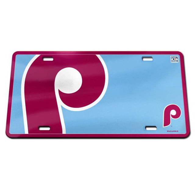 Matrícula acrílica especial de los Philadelphia Phillies