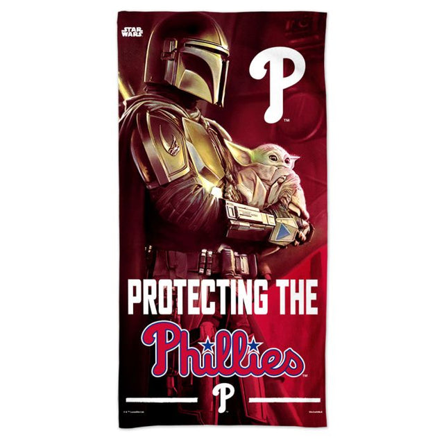 Philadelphia Phillies / Star Wars Mandalorian Spectra Beach Towel 30" x 60"