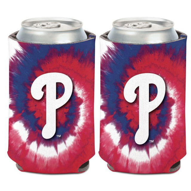 Enfriador de lata con teñido anudado de los Philadelphia Phillies, 12 oz.