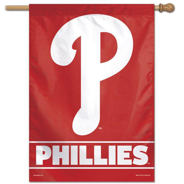 Bandera vertical de los Phillies de Filadelfia de 28" x 40"