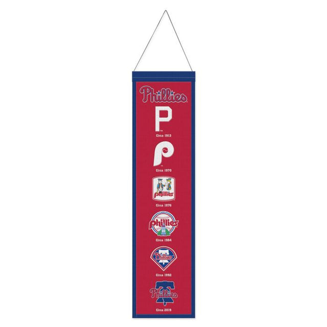 Philadelphia Phillies Wool Banner 8" x 32"