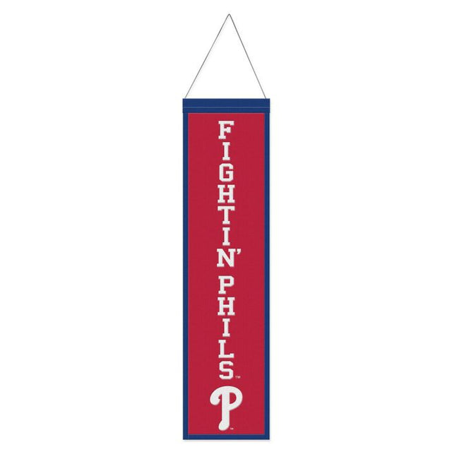 Bandera de lana de los Philadelphia Phillies de 20 x 81 cm