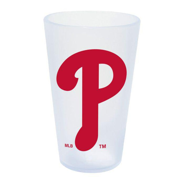 Vaso de pinta de silicona de 16 oz con forma de carámbano de los Philadelphia Phillies