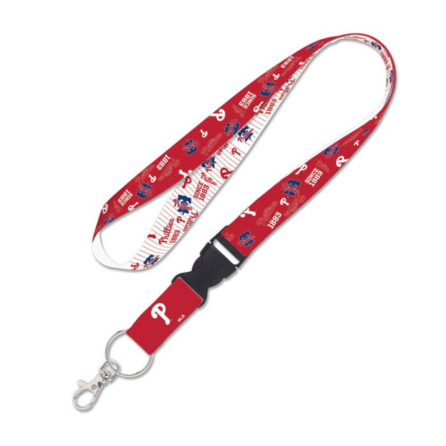 Philadelphia Phillies scatter Lanyard w/detachable buckle 1"