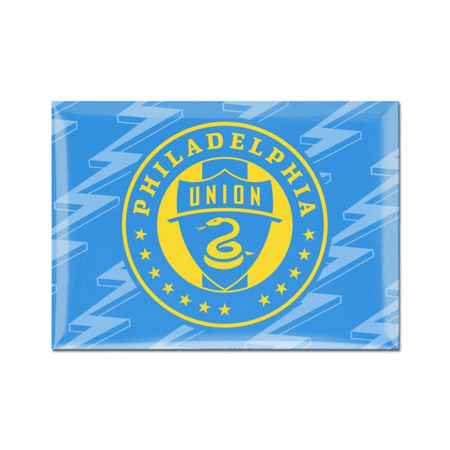 Imán metálico alternativo de Philadelphia Union de 2,5" x 3,5"