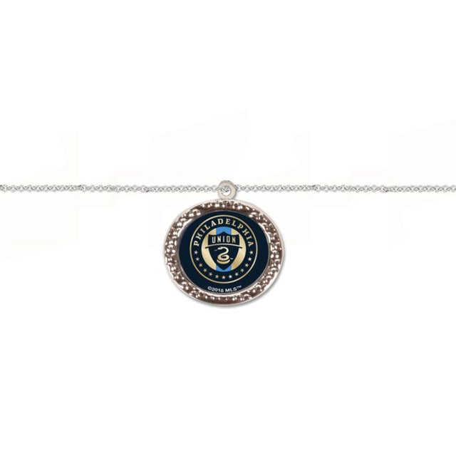 Pulsera Philadelphia Union con dijes, joyería en cartulina