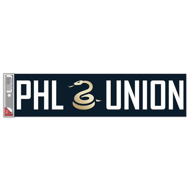 Tira de parachoques de Philadelphia Union de 3" x 12"