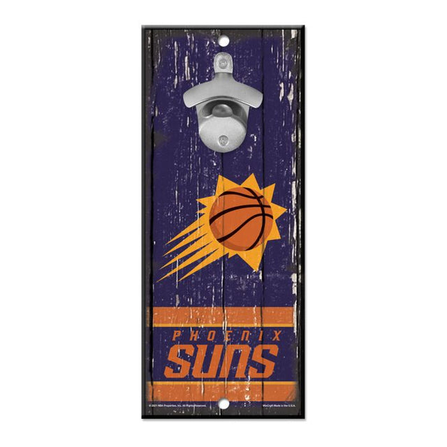 Phoenix Suns Bottle Opener Sign 5x11