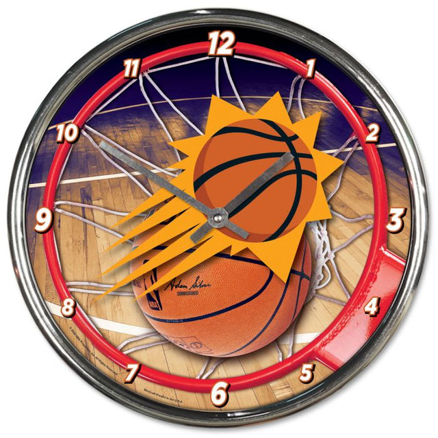 Phoenix Suns Chrome Clock