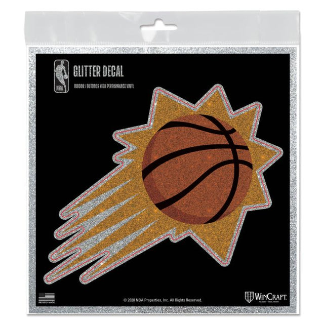 Phoenix Suns Decal Glitter 6" x 6"