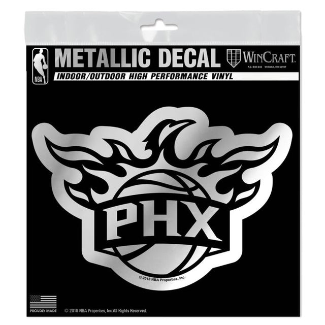 Phoenix Suns Decal Metallic 6" x 6"