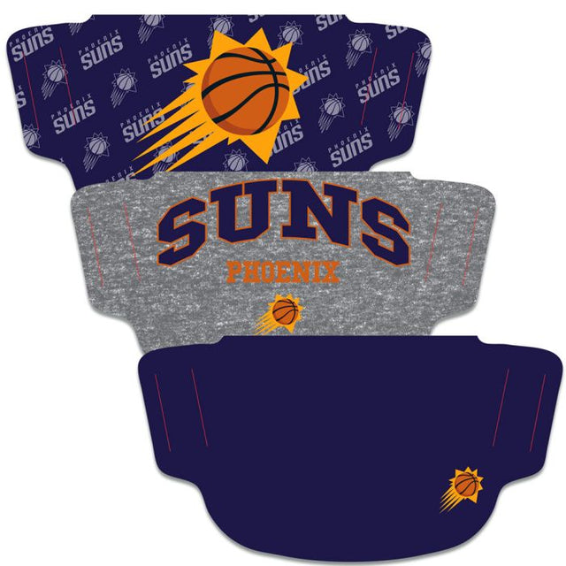 Phoenix Suns Fan Mask Face Cover 3 Pack