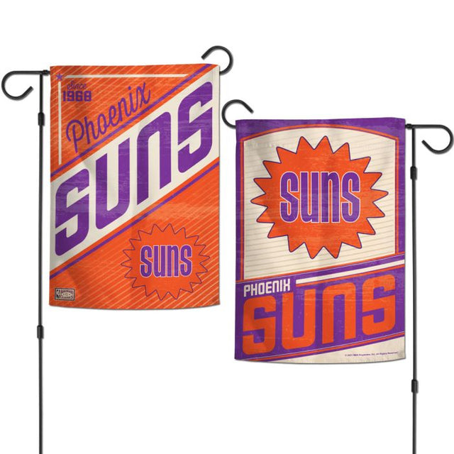 Phoenix Suns / Hardwoods Garden Flags 2 sided 12.5" x 18"