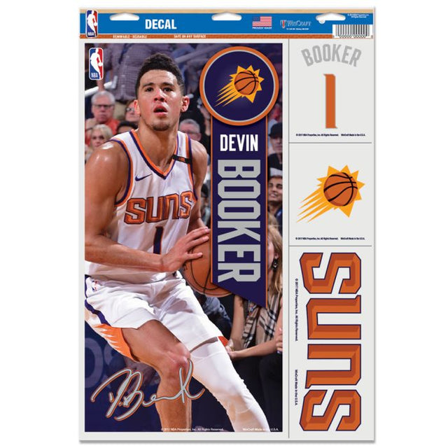 Phoenix Suns Multi Use Decal 11" x 17" Devin Booker