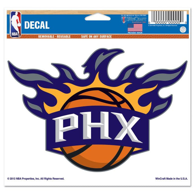 Phoenix Suns Multi-Use Decal -Clear Bckrgd 5" x 6"