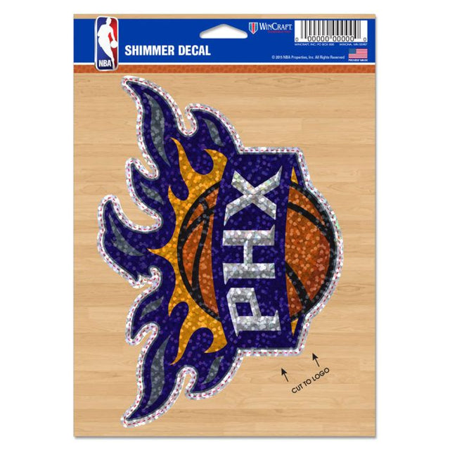 Phoenix Suns Shimmer Decals 5" x 7"