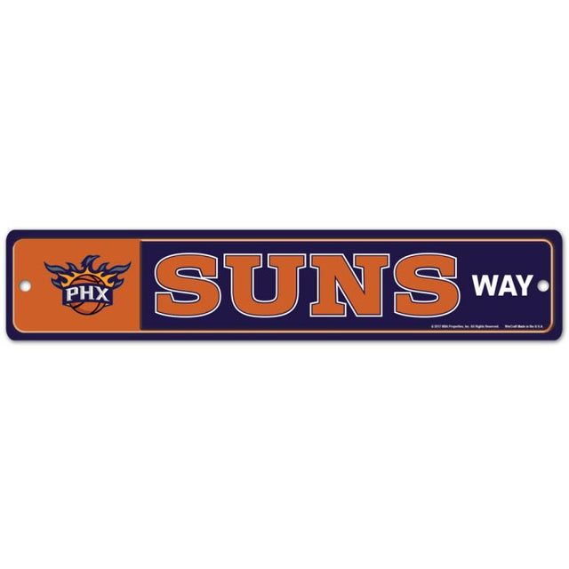 Phoenix Suns Street / Zone Sign 3.75" X 19"