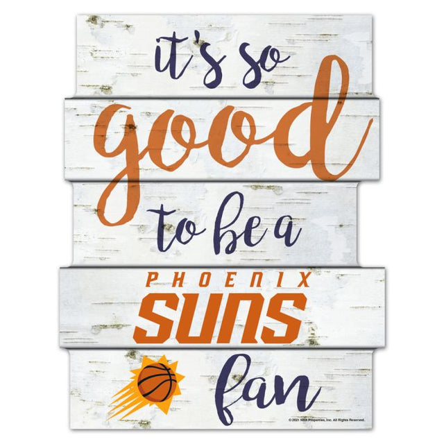 Phoenix Suns Wood Sign 11"X14"