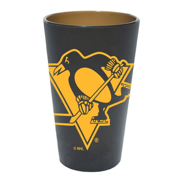 Vaso de pinta de silicona de 16 oz de los Pittsburgh Penguins