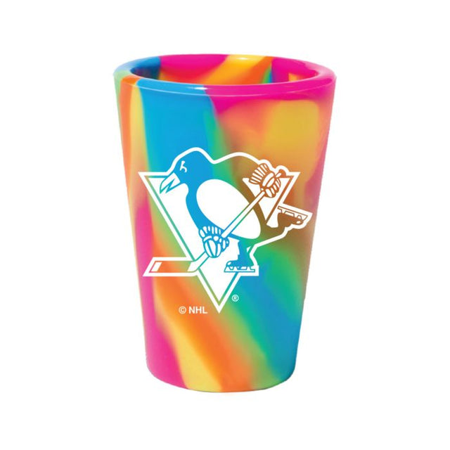 Vaso de chupito de silicona de 1,5 oz de los Pittsburgh Penguins