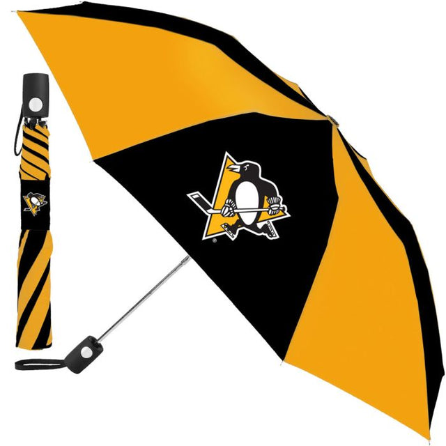 Paraguas plegable automático de los Pittsburgh Penguins