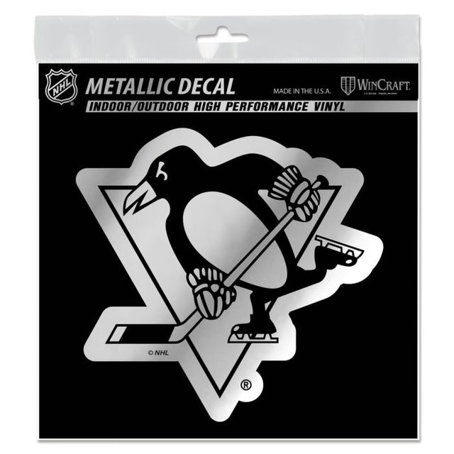 Pittsburgh Penguins Decal Metallic 6" x 6"