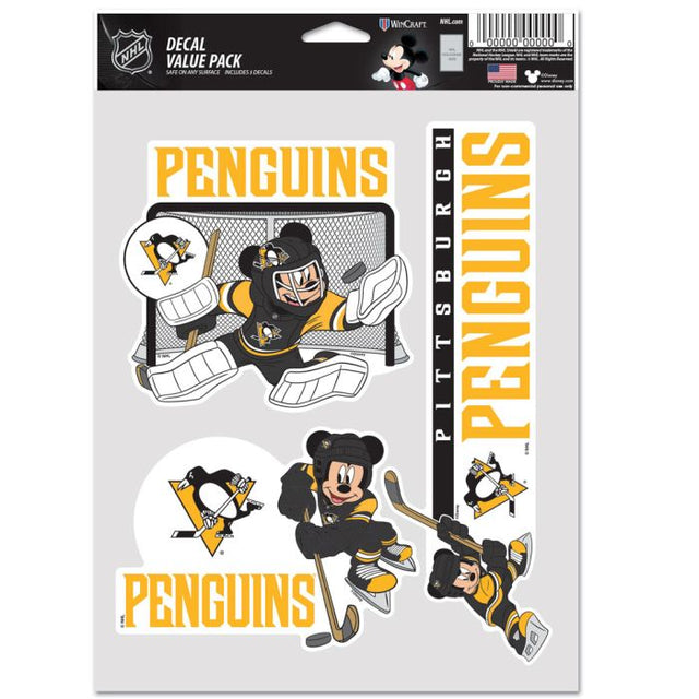 Paquete multiusos para 3 fanáticos de Pittsburgh Penguins / Disney