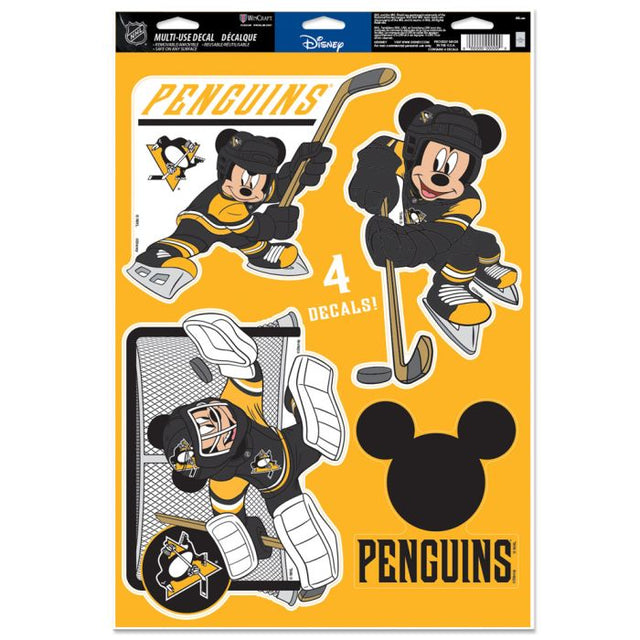 Calcomanía multiusos de los Pittsburgh Penguins/Disney, 11" x 17"