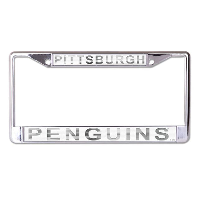 Pittsburgh Penguins FROST Lic Plt Frame S/L Printed