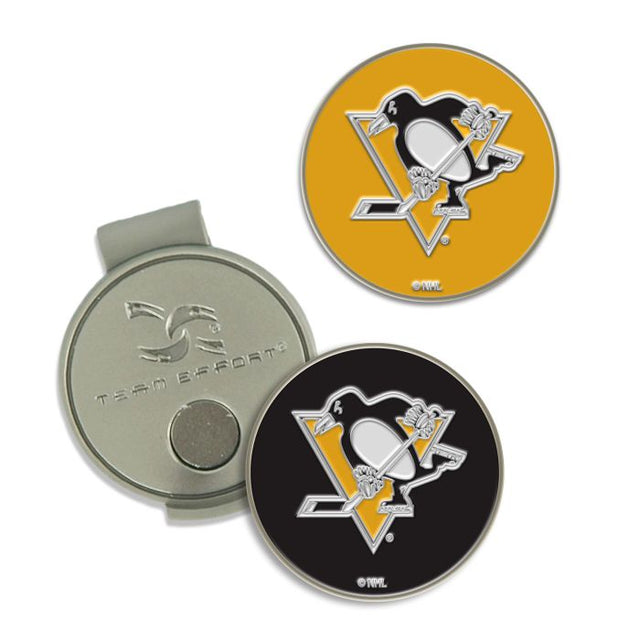 Clip para gorra y marcadores de los Pittsburgh Penguins