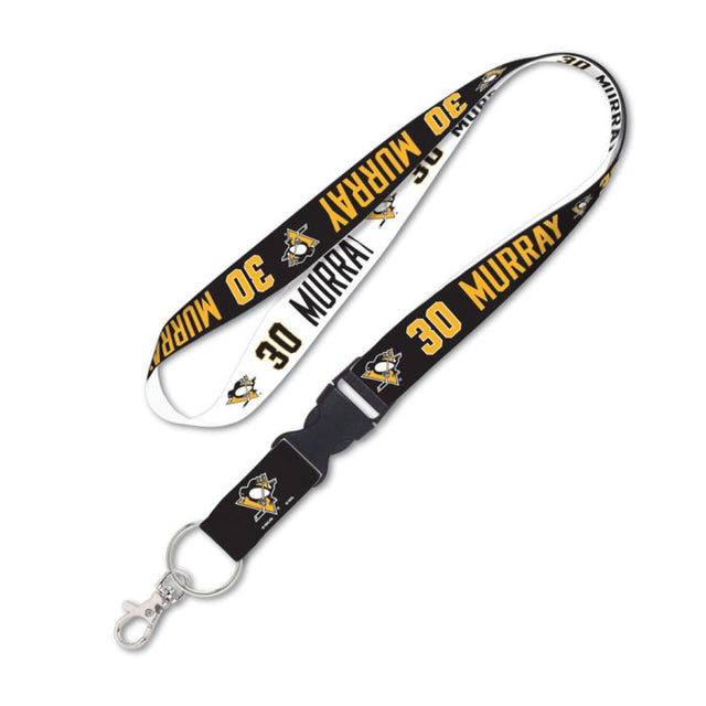 Pittsburgh Penguins Lanyard w/detachable buckle 1" Matthew Murray