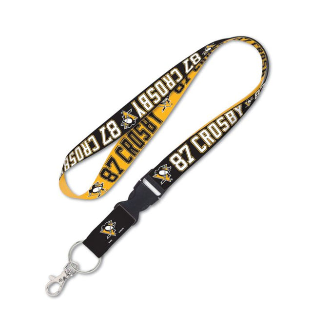 Pittsburgh Penguins Lanyard w/detachable buckle 1" Sidney Crosby