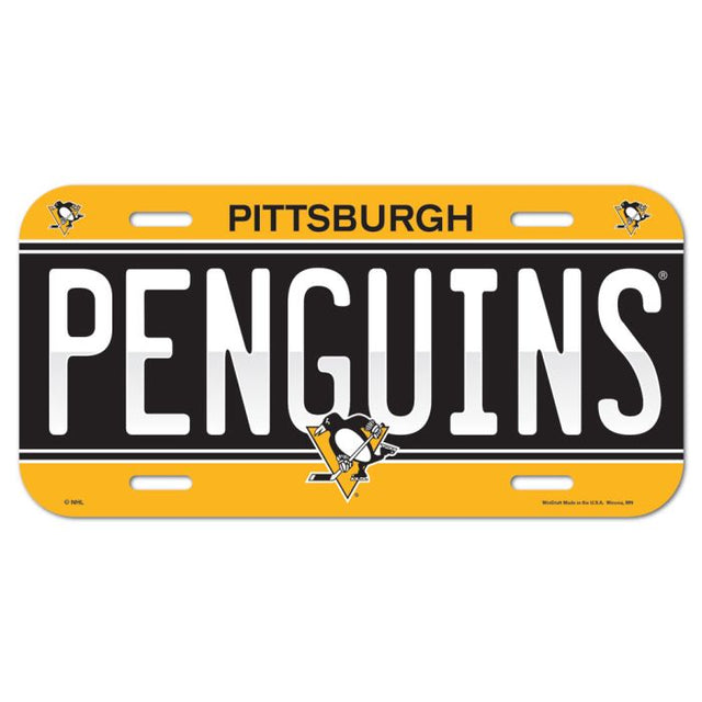 Pittsburgh Penguins License Plate