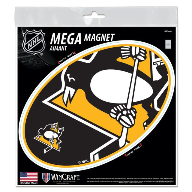 Imanes para exteriores MEGA de Pittsburgh Penguins, 6" x 6"