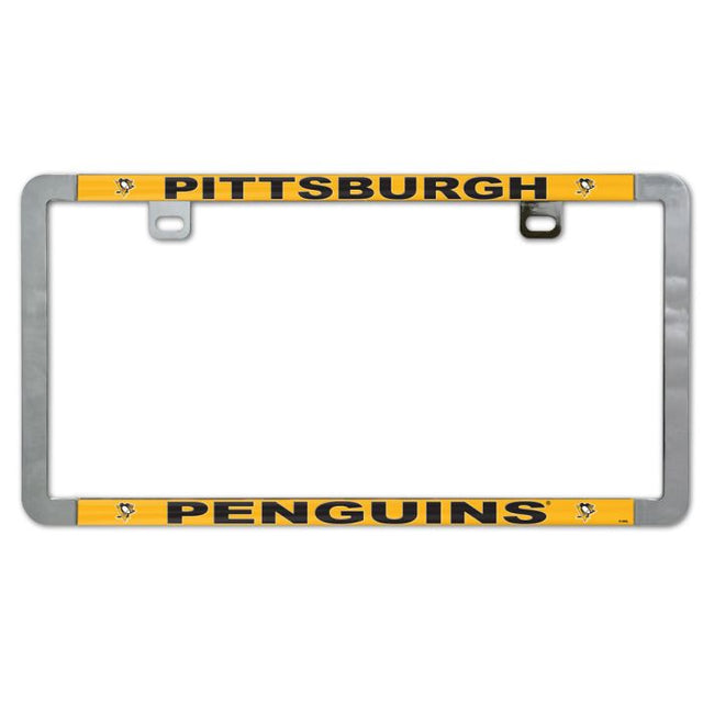 Pittsburgh Penguins Metal Lic. Plate Frame Slim