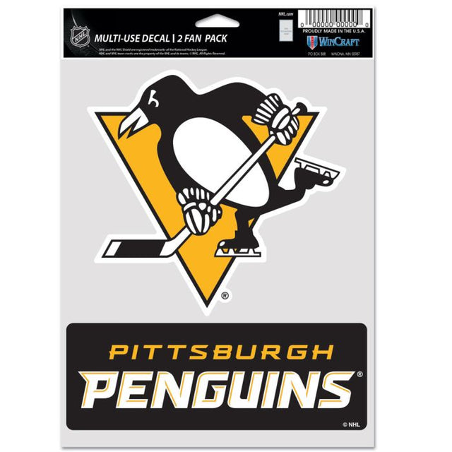 Paquete multiusos para dos aficionados de los Pittsburgh Penguins