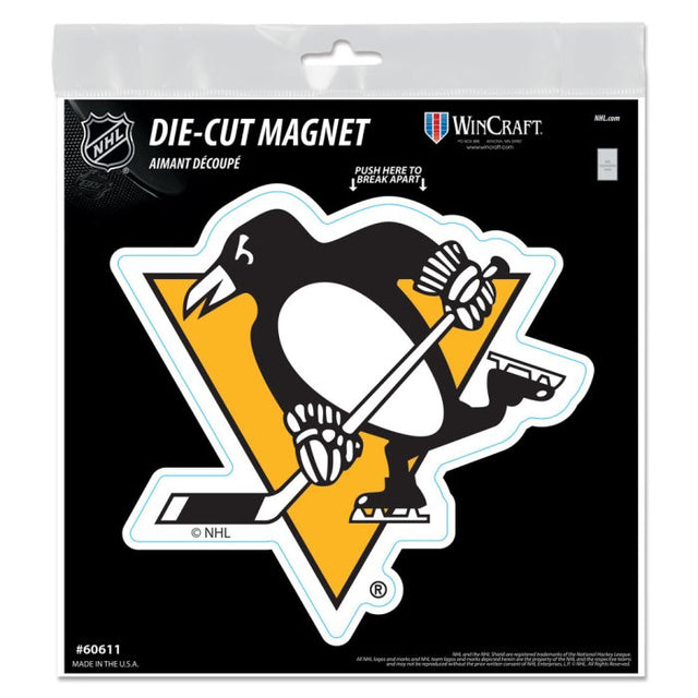 Imanes para exteriores de los Pittsburgh Penguins, 6" x 6"