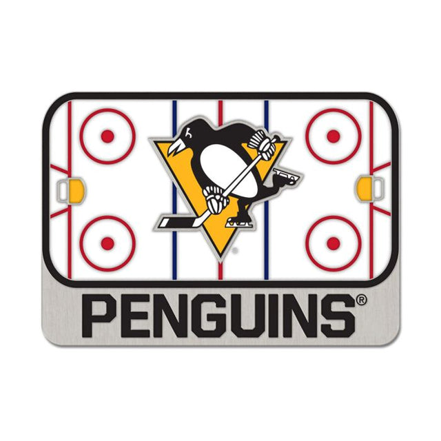 Tarjeta de joyería con pin esmaltado coleccionable de la RINK de los Pittsburgh Penguins