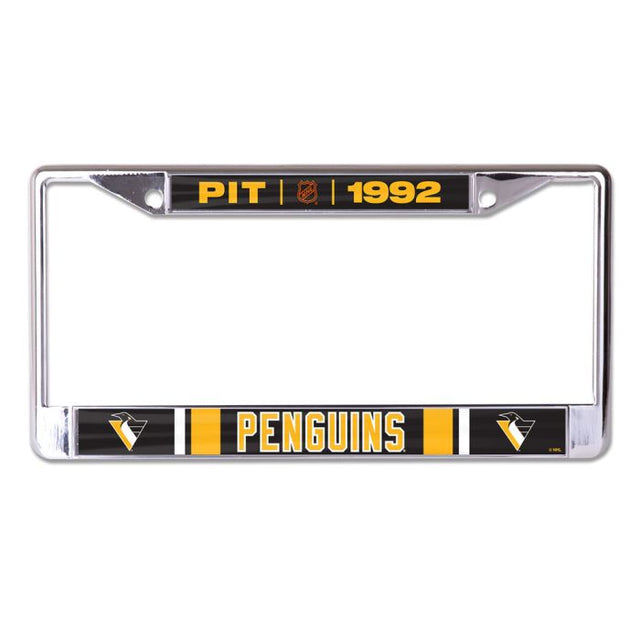 Pittsburgh Penguins Special Edition Lic Plt Frame S/L Printed