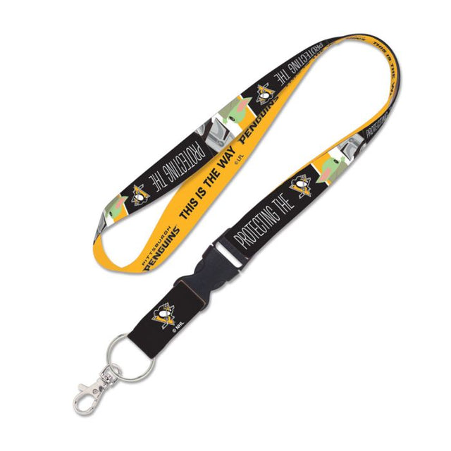 Pittsburgh Penguins / Star Wars Mandalorian Lanyard w/detachable buckle 1"