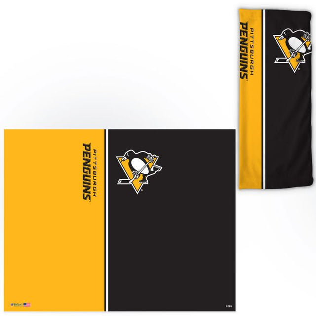 Envolturas para fanáticos con división vertical de los Pittsburgh Penguins