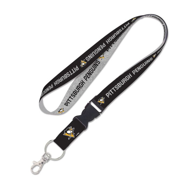 Pittsburgh Penguins heather Lanyard w/detachable buckle 1"