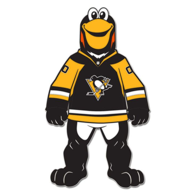 Tarjeta de joyería con pin esmaltado de colección de la mascota de los Pittsburgh Penguins