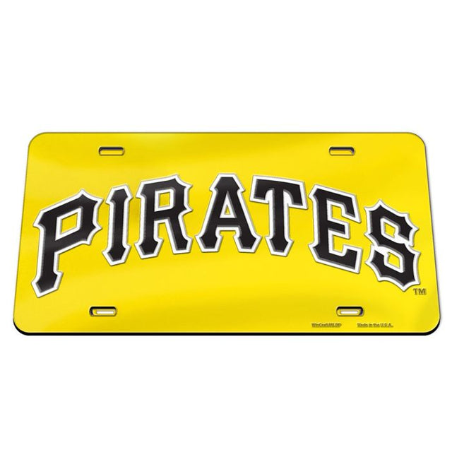 Pittsburgh Pirates Acrylic Classic License Plates