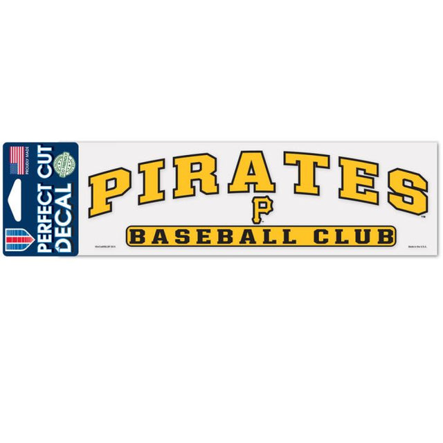 Pittsburgh Pirates Arched Perfect Cut Decals 3" x 10"